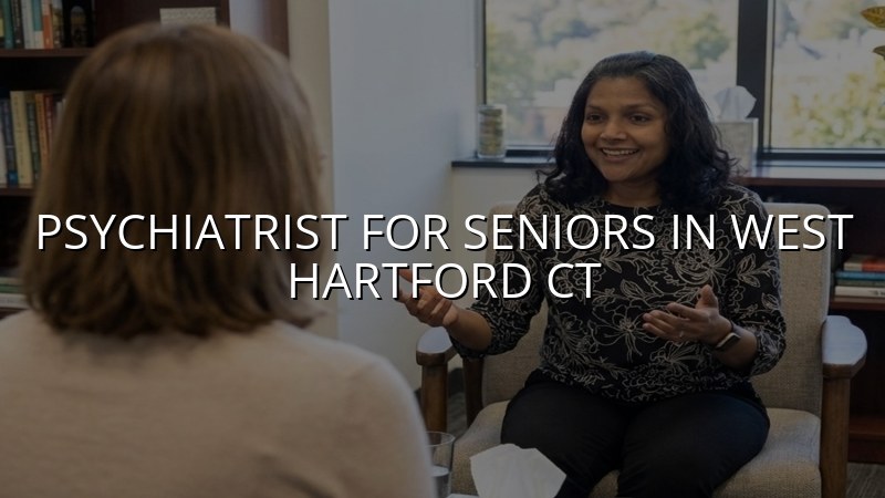 Older adult meeting with a psychiatric clinician in Connecticut