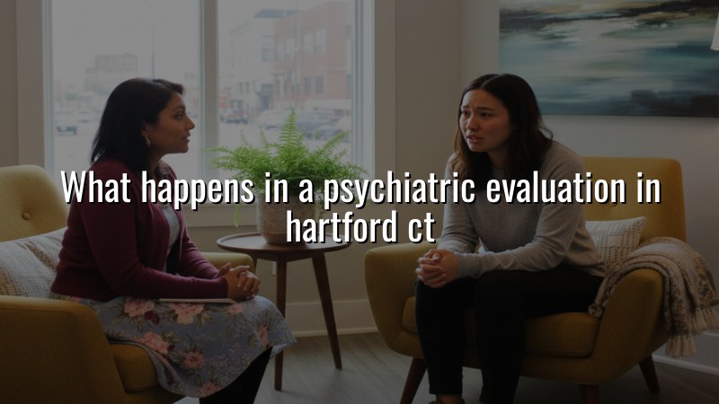 Adult psychiatric evaluation visit in Hartford CT